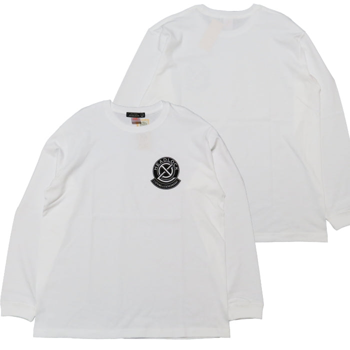 HEAD LOCK Original Long T-shirt Headlock Logo HLLT-010 Men's Long Sleeve White