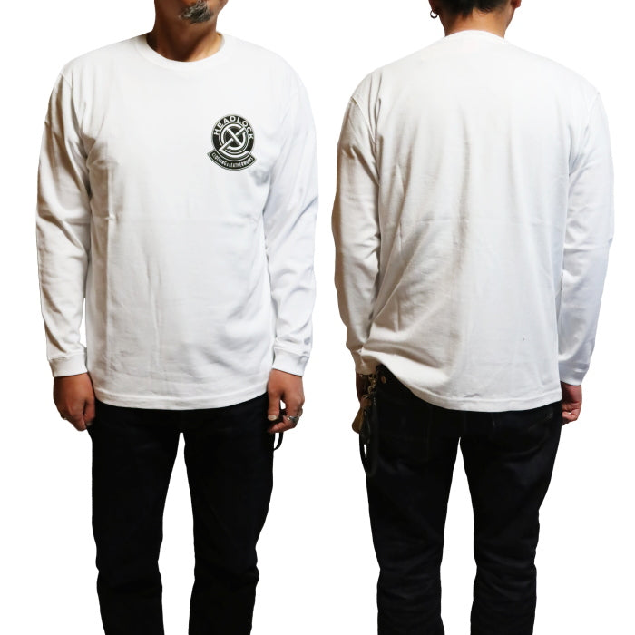 HEAD LOCK Original Long T-shirt Headlock Logo HLLT-010 Men's Long Sleeve White