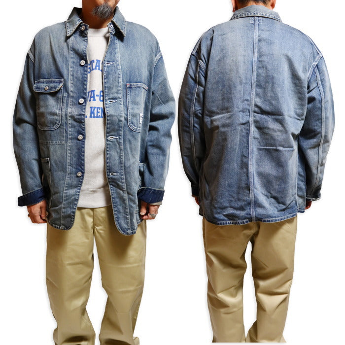 STRASSBURGER&Co. ストラスバーガー デニムカバーオール ヴィンテージウォッシュ 限定100着 日本製 デニムジャケット SBR-PM-303