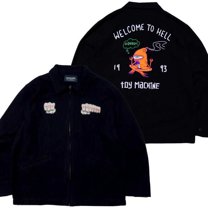 ToyMachine Work Jacket "WELCOME TO HELL" Souvenir Jacket TMPFJK16