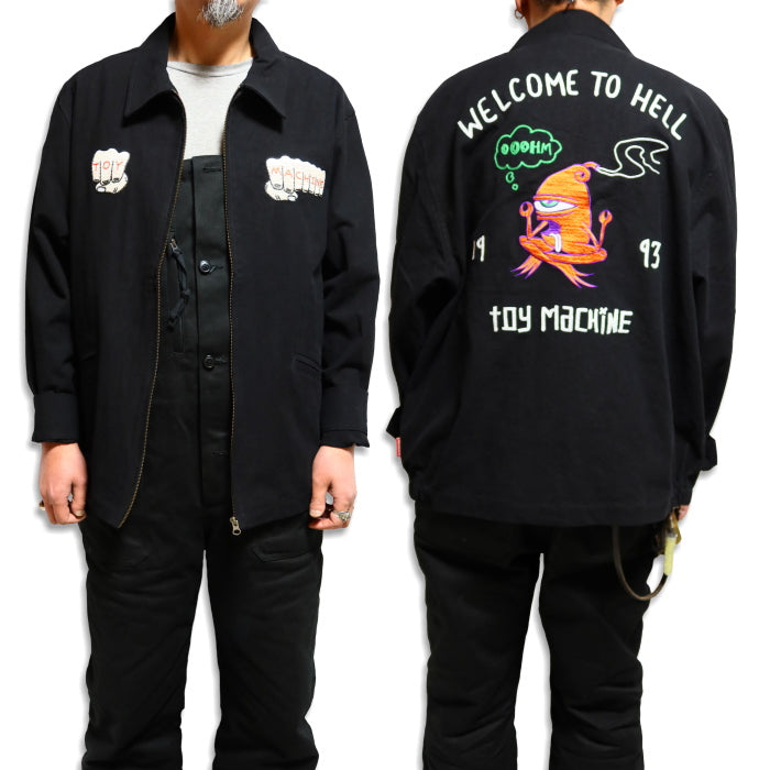 ToyMachine Work Jacket "WELCOME TO HELL" Souvenir Jacket TMPFJK16