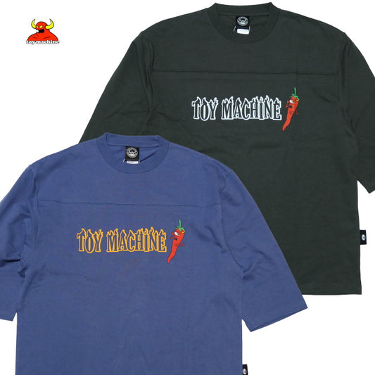 TOY MACHINE トイマシーン フットボールTシャツ PEPPER SECT 七分袖 3/4スリーブ TMPFLT20