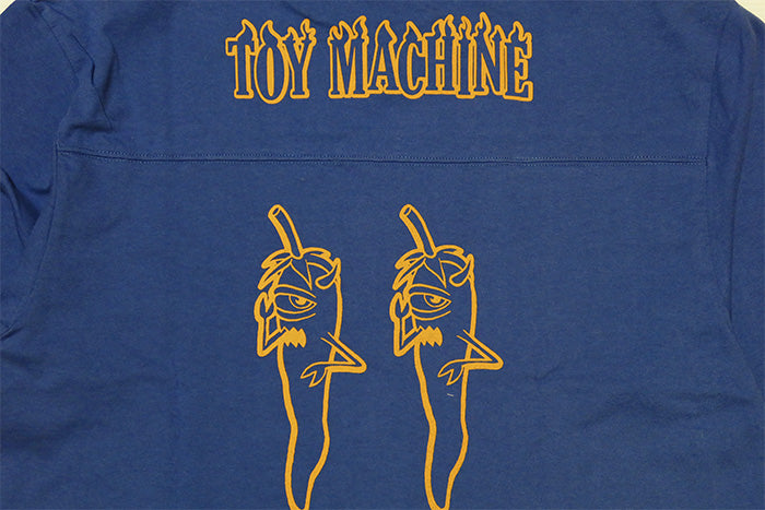 TOY MACHINE トイマシーン フットボールTシャツ PEPPER SECT 七分袖 3/4スリーブ TMPFLT20
