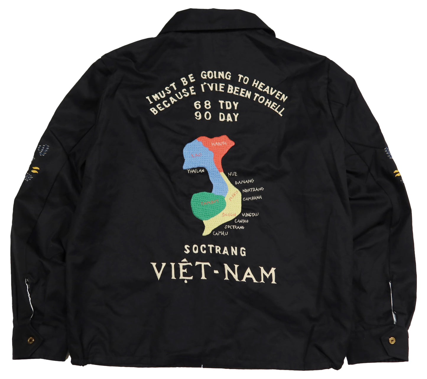 TAILOR TOYO Tailor Toyo Vietjean Vietnam Map TT15546 Vietnam Jacket Men's Black