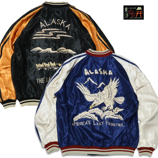 TAILOR TOYO テーラー東洋 スカジャン スーベニアジャケット ALASKAN EAGLE×DOG SLED アラスカ 白熊 鷲 メンズ TT15790-128