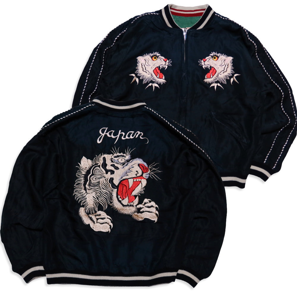 テーラー東洋TIGER HEAD ＆ CHEVY LOVER テーラー東洋 / Mid 1950s Style Acetate Souvenir Jacket “TIGER HEAD
