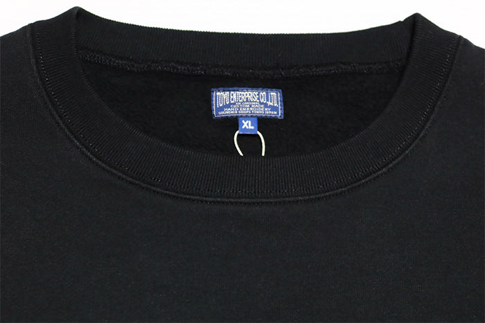 TAILOR TOYO テーラー東洋 スカクルースウェット"SKULL＆SNAKE" TT69650 スウェットシャツ ブラック