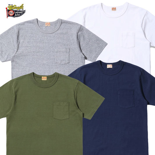 WHITESVILLE ホワイツビル 無地ポケットTシャツ 日本製 半袖 丸胴 メンズ 無地T WV78932